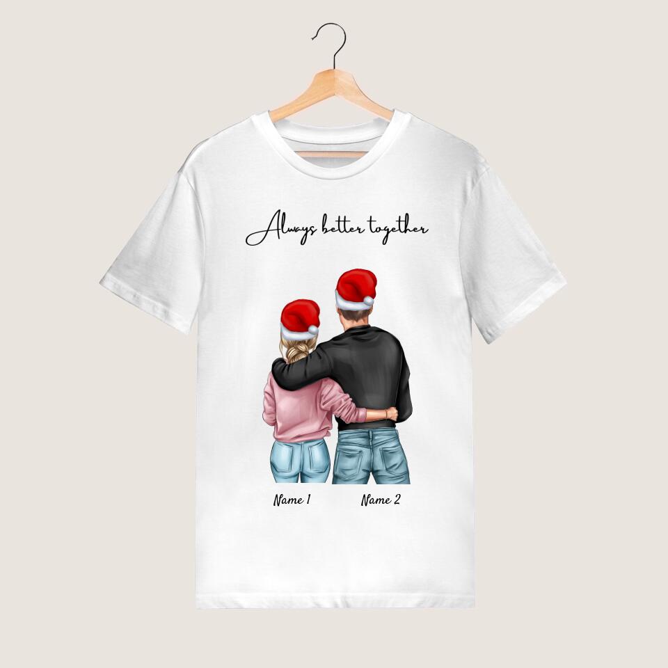 Jul för bästa paret - personlig T-shirt