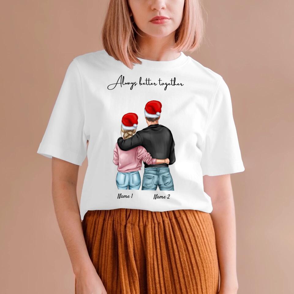 Jul för bästa paret - personlig T-shirt
