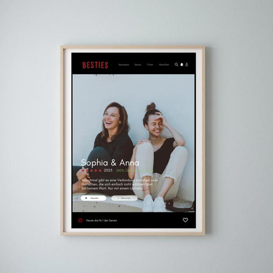 Poster med omslag till serien Besties - Personlig Netflix-filmposter