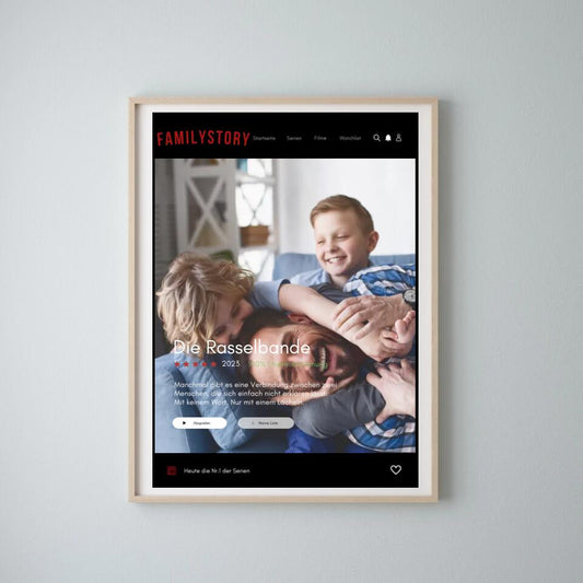 Familystory serieomslag affisch - Personlig Netflix-filmaffisch