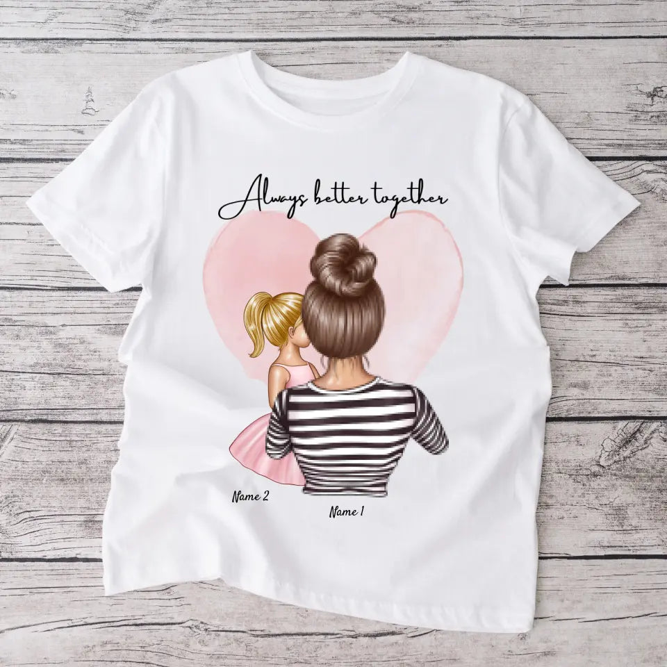 Bästa mamma - Personaliserad T-Shirt (100 % Bomull, Unisex)