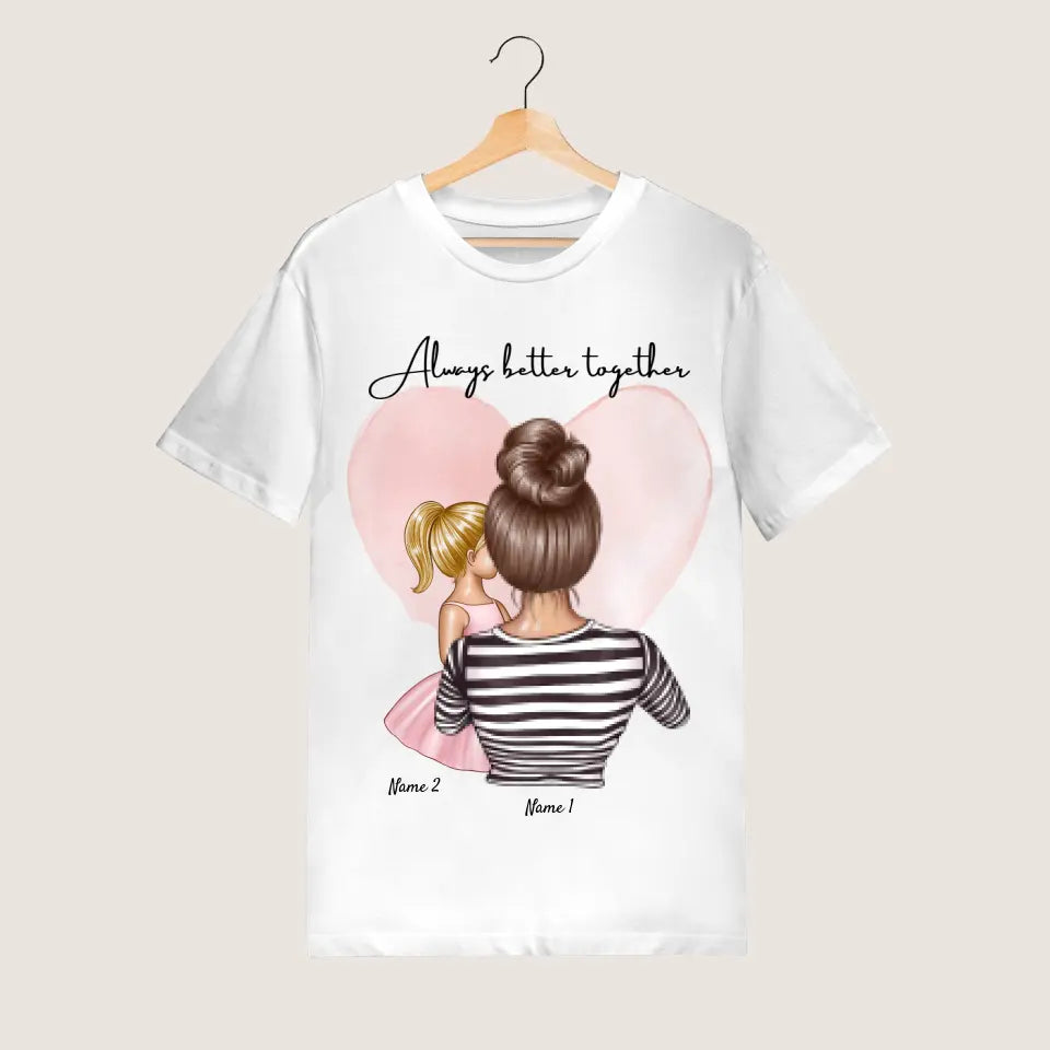 Bästa mamma - Personaliserad T-Shirt (100 % Bomull, Unisex)