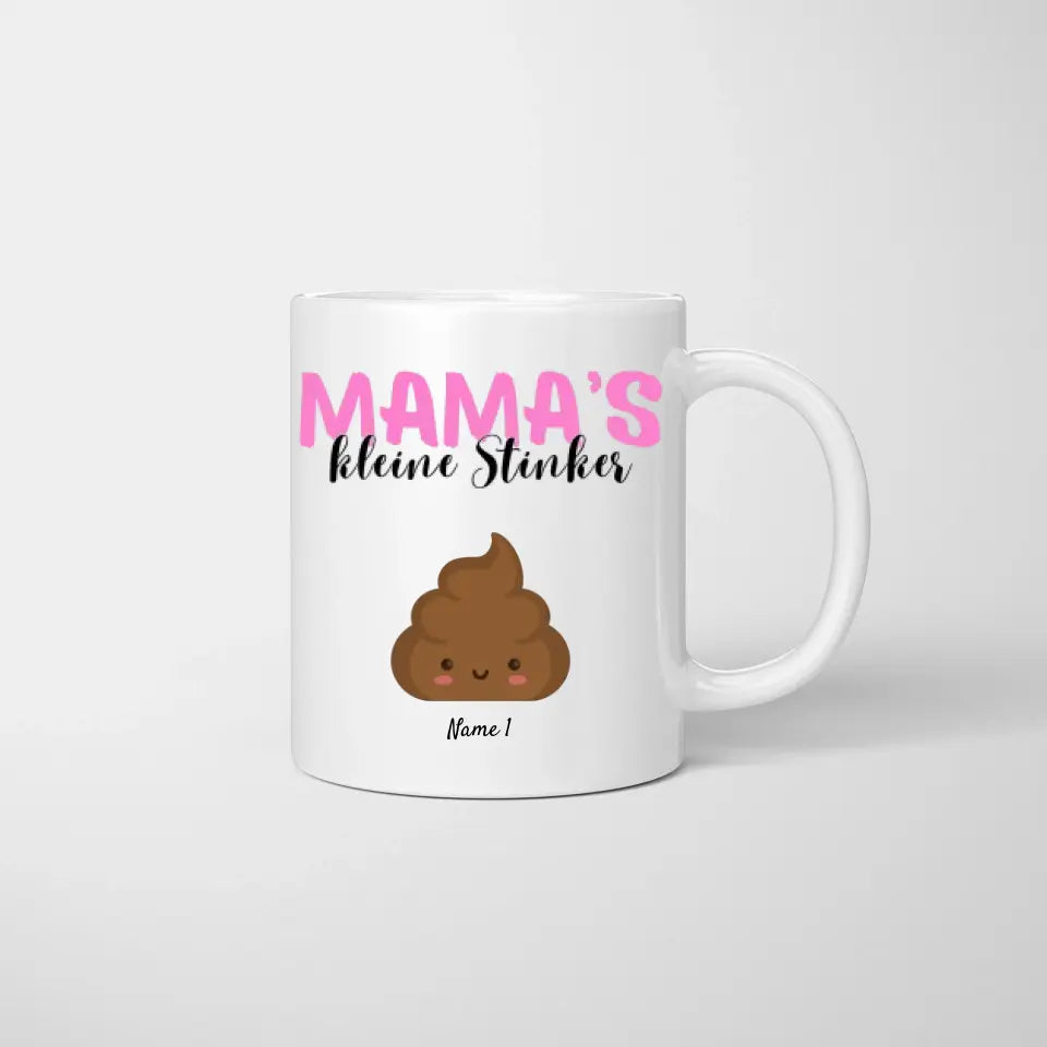 Mama's kleine Stinker - Personalisierte Tasse für Mama/Mutter mit Kinder