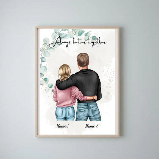 Broder & syster - Personaliserad Poster