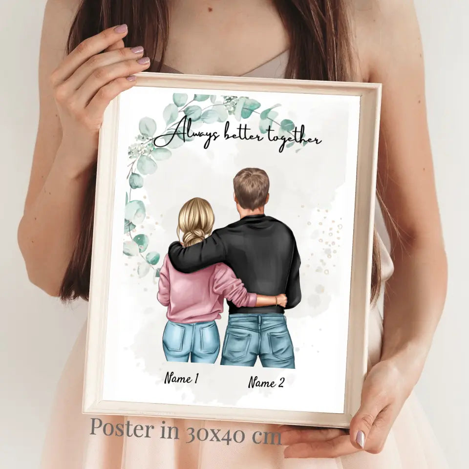 Broder & syster - Personaliserad Poster