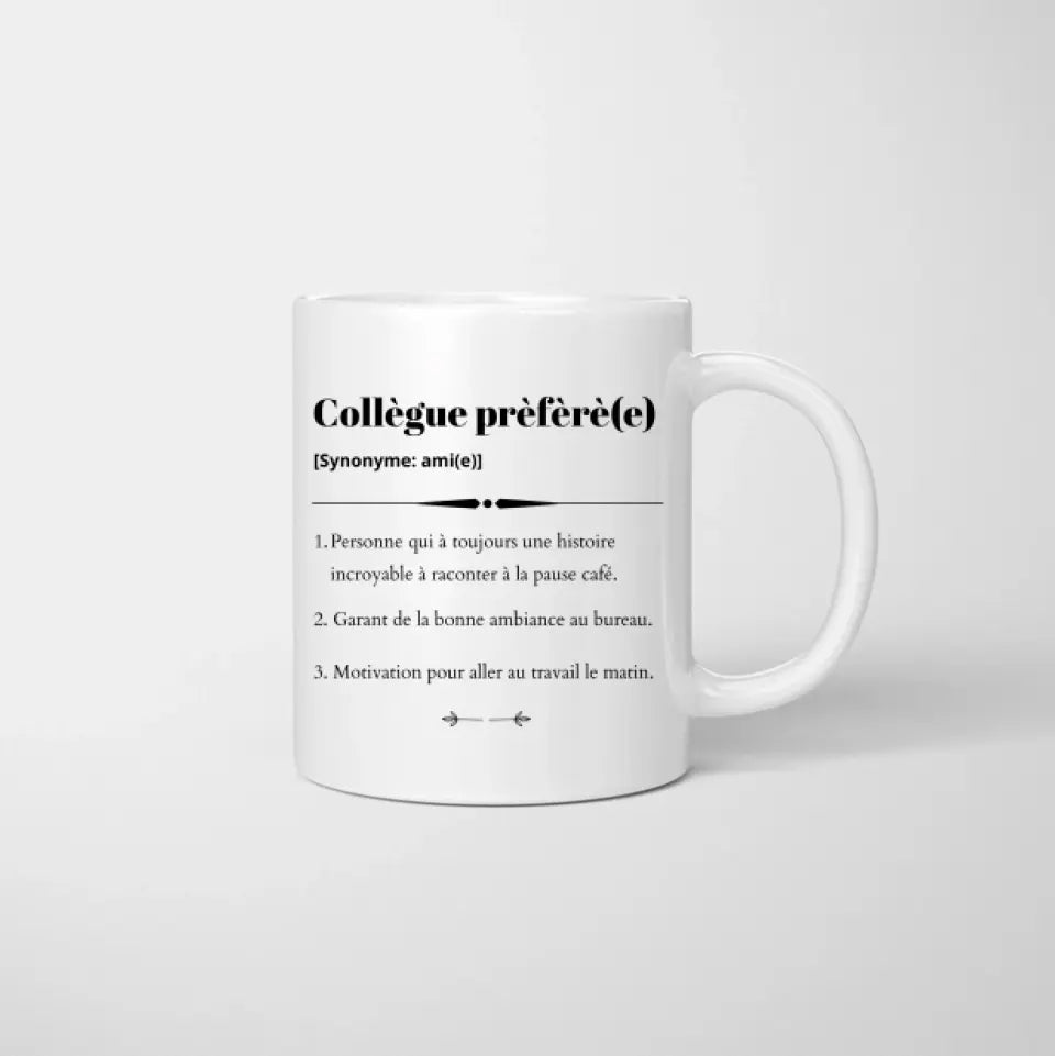 Collègue prèfèrè, Meilleures collègues avec boisson - Mug personnalisé (2-4 personer)