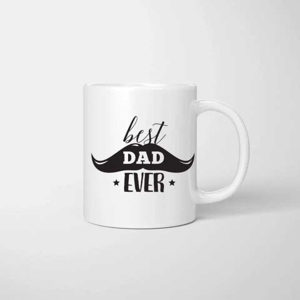 Till min pappa - Personlig mugg (pappa med barn)
