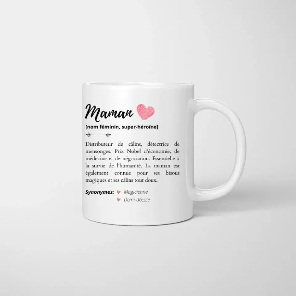 Maman avec enfants - Mug personnalisé (1-4 enfants)
