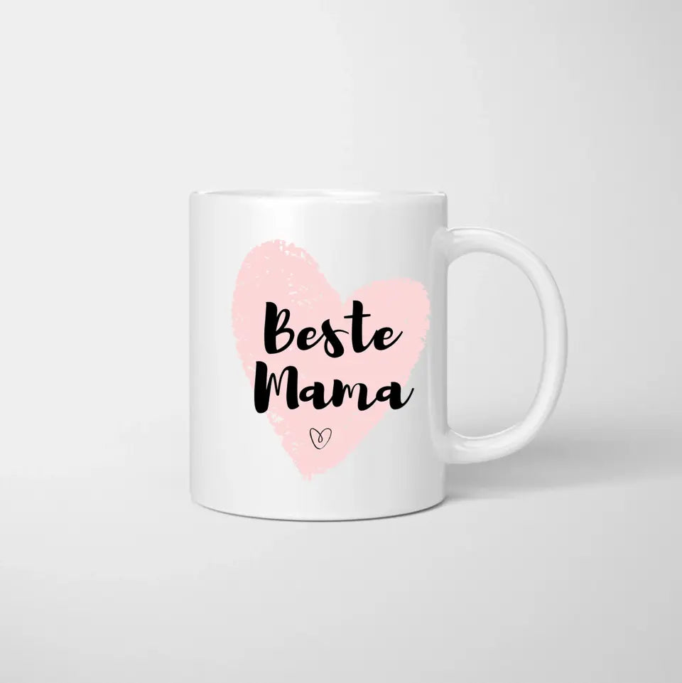 Mamma med barn - Personlig mugg (1-3 barn)