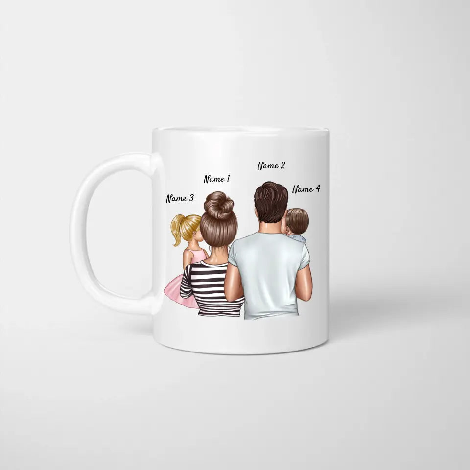 Elue plus belle maman du monde - Personlig mugg (1-4 barn)