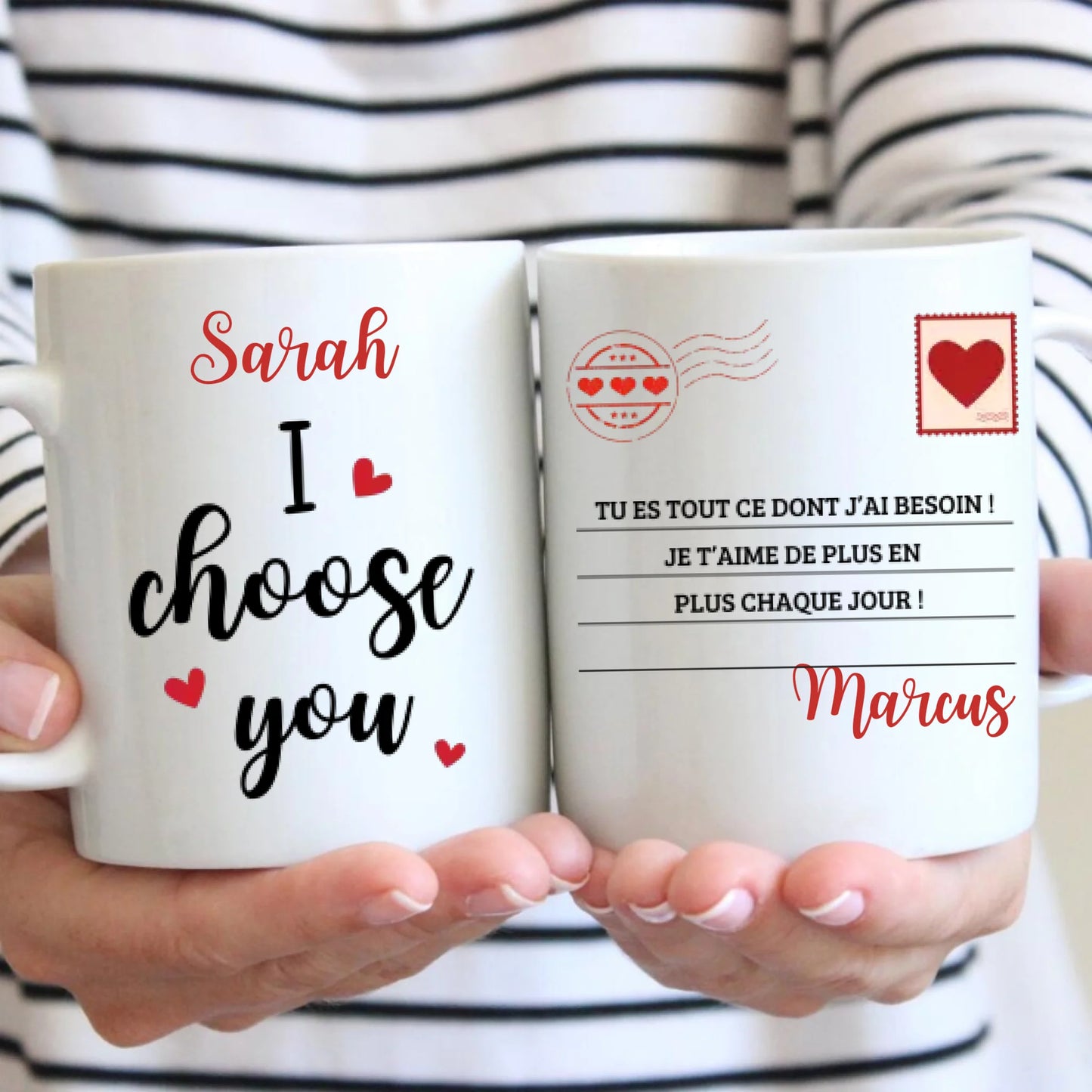 I choose you! Tu es tout ce dont j'ai besoin - Mug personnalisé pour couple (homme & femme)