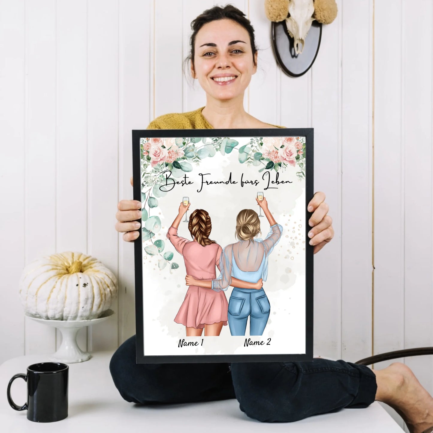 Bästa Flickvänner - Personaliserad Poster