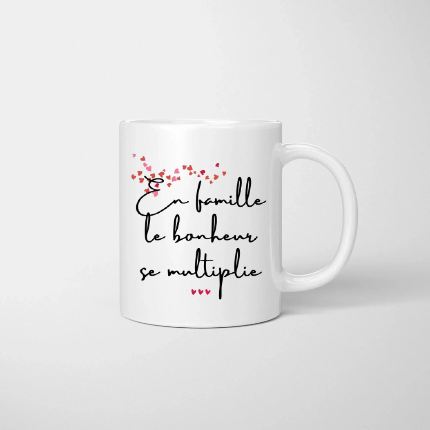 Famille - Mug personnalisé (1-4 enfants, adolescents)