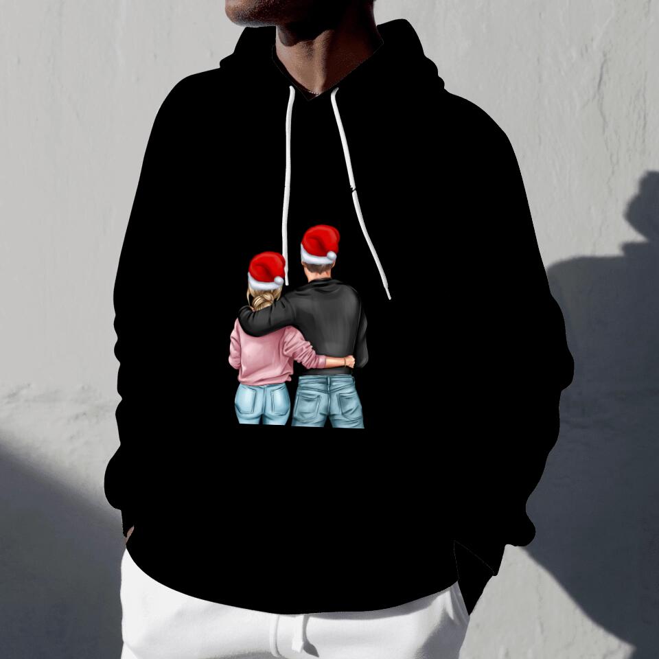 Jul för bästa paret - personlig huvtröja Unisex