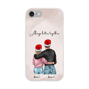 Jul - Personligt mobilskal med kram för bästa paret