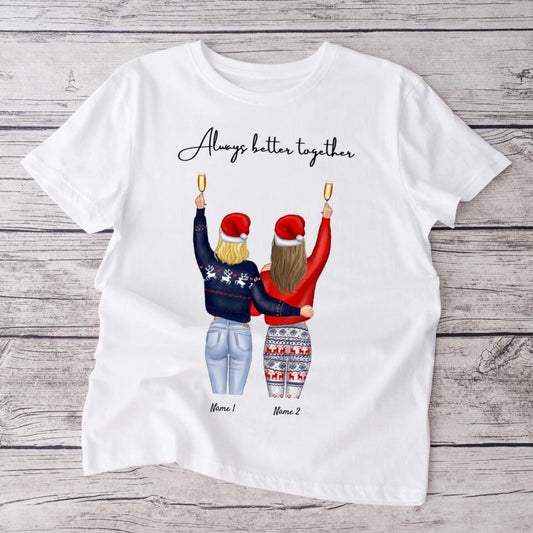 Julens väninneskål - personlig T-shirt (2-3 kvinnor)