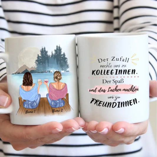 Zuerst waren wir Kolleginnen - Personalisierte Tasse (2-4 Personen)