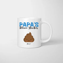 Ladda upp bild till gallerivisning, Papa&#39;s kleine Stinker - Personalisierte Tasse für Papa/Vater mit Kinder
