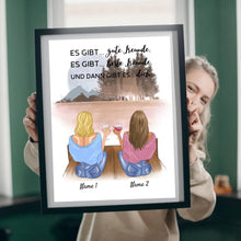 Ladda upp bild till gallerivisning, Und dann gibt es dich - Personalisiertes Freundinnen-Poster (2-4 Personen)
