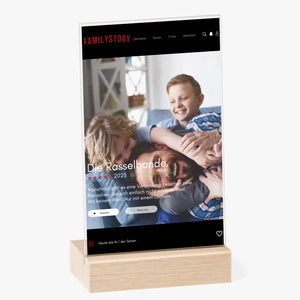 Personligt Netflix-omslag i akrylglas "Familystory" för hela familjen