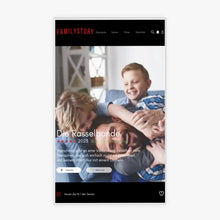 Indlæs billede til gallerivisning Personliggjort Netflix-cover i akrylglas &quot;Familystory&quot; til hele familien
