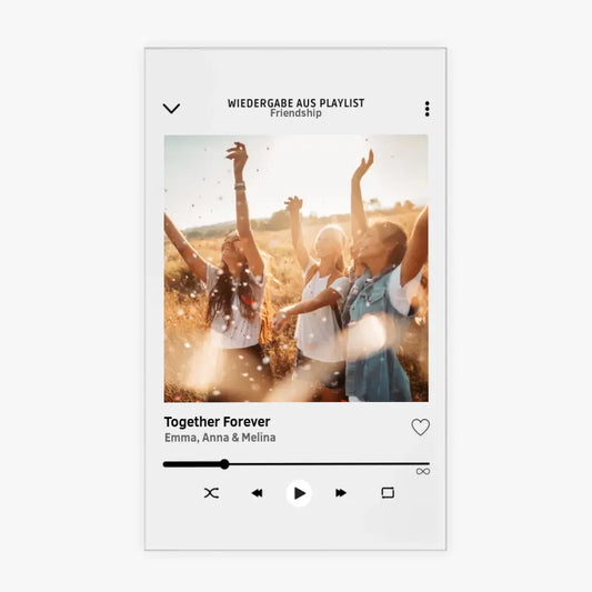 Personligt albumomslag för flickvänner - akrylglasbild med ditt eget foto