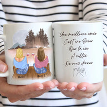 Ladda upp bild till gallerivisning, L&#39;amitie est comme une bouteille de vin elle prend de la valeur avec le temps - Mug personnalisé (2-4 amies)
