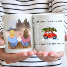 Indlæs billede til gallerivisning Glühwein Zeit - Personalisierte Freundinnen-Tasse (2-4 Frauen)
