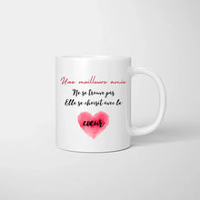 Ladda upp bild till gallerivisning, Une meilleure amie ne se troure pas elle se choisit avec le coeur - Mug personnalisé (2-4 amies)
