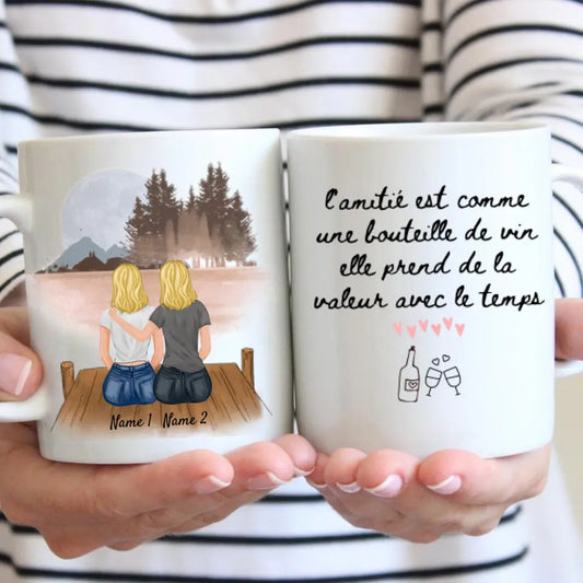 Meilleures amies/ sœurs - Mug personnalisé (2-5 personnes)