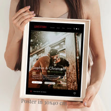 Ladda upp bild till gallerivisning, Affisch med omslag till Lovestory-serien - Personlig Netflix-filmaffisch
