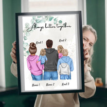 Indlæs billede til gallerivisning Min familieplakat - personlig plakat (1-4 børn) 
