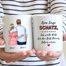 Ladda upp bild till gallerivisning, Arm in Arm - Personalisierte Tasse für Paare

