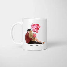 Indlæs billede til gallerivisning My Valentine - Personalisierte Pärchen-Tasse mit Spruch (Romatisches Geschenk)
