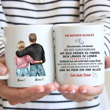 Ladda upp bild till gallerivisning, An meinen Schatz - Personalisierte Valentinstags-Tasse
