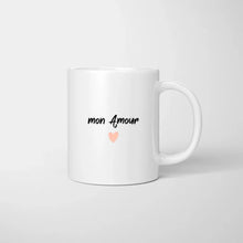 Ladda upp bild till gallerivisning, Mon amour -  Mug personnalisé pour couple (homme &amp; femme)
