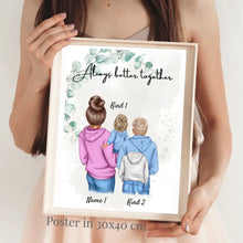 Ladda upp bild till gallerivisning, Bästa mamma-affisch - Personlig affisch (1-4 barn, tonåringar)
