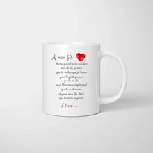 Ladda upp bild till gallerivisning, À mon fils, je t&#39;aime - Mug personnalisé (1-4 enfants, adolescents)
