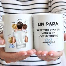 Indlæs billede til gallerivisning Pas besoin de cheveux pur etre un SUPER PAPA - Mug personnalisé (1-4 enfants)
