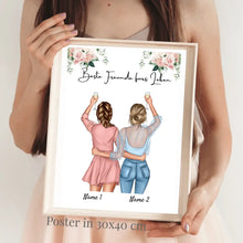 Indlæs billede til gallerivisning Bedste søster - personlig plakat til søskende 
