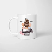 Ladda upp bild till gallerivisning, 5 Sterne Mama - Personalisierte Tasse (1-4 Kinder, Muttertag)
