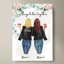 Ladda upp bild till gallerivisning, Bästa mamma i läderjacka - Personaliserad Poster (2-3 kvinnor)
