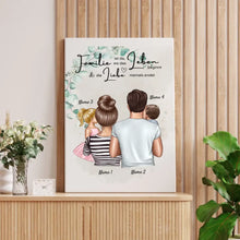 Indlæs billede til gallerivisning More than Family - Personalisiertes Familien Poster (Eltern mit 1-4 Kindern)
