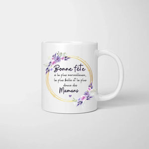 Bonne fête à la meilleure Mamounette - Personlig mugg (1-3 barn, ungdomar)