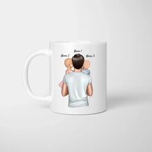 Ladda upp bild till gallerivisning, Superheld ohne Umhang PAPA - Personalisierte Tasse (1-4 Kinder)
