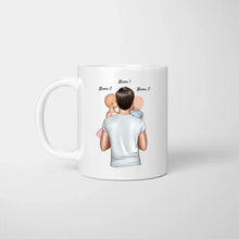 Ladda upp bild till gallerivisning, Papa, L&#39;homme, Le mythe, La légende - Mug personnalisé (Fête des pères, 1-4 enfants)
