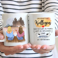 Ladda upp bild till gallerivisning, Großartige Kollegen sind schwer zu finden... - Personalisierte Tasse für Arbeitskolleginnen - Geschenk Abschied, Jobwechsel (2-4 Personen)
