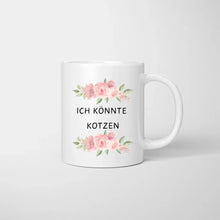 Ladda upp bild till gallerivisning, Witzige Kolleginnen Tasse: Ich könnte Kotzen - Personalisierte Tasse Kollegin, Abschied, Motivation, Jobwechsel, Geburtstag Büro (2-4 Personen)
