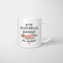 Ladda upp bild till gallerivisning, Elue plus belle maman du monde - Personlig mugg (1-4 barn)
