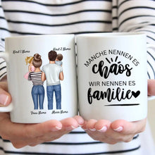 Ladda upp bild till gallerivisning, Beste Familientasse - Personalisierte Familien Tasse (1-4 Kinder/ Teenager)
